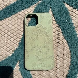 Pela iPhone 14 Green Snake Phone Case